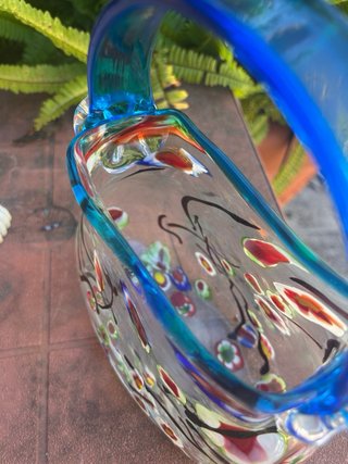 Vaso Murano Decorato Fiorato