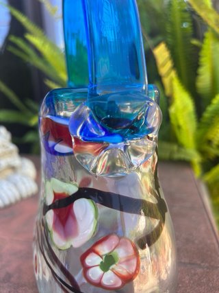 Vaso Murano Decorato Fiorato