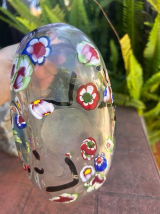 Vaso Murano Decorato Fiorato