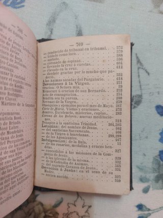 Libro religioso de 1885, antiguedad