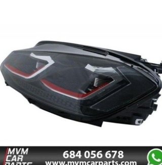 Faros delanteros Red edition Led para VW Golf 7.5