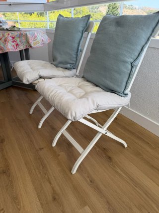 Sillas de Jardín Plegables Blancas Mälarö IKEA