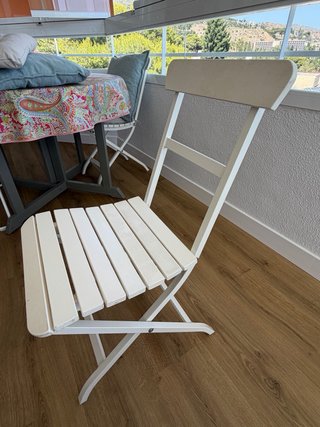 Sillas de Jardín Plegables Blancas Mälarö IKEA