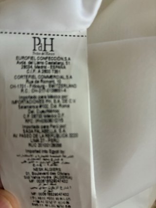 Vestido Pedro del Hierro Blanco