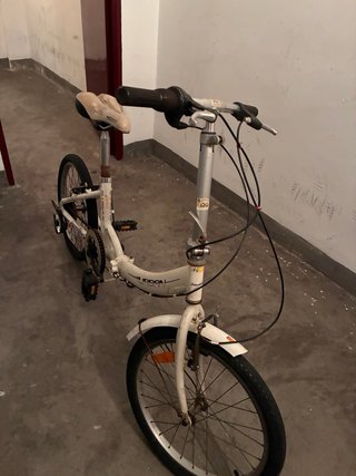 Bicicleta Plegable Blanca