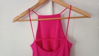 Vestido corto fucsia Stradivarius Talla XS