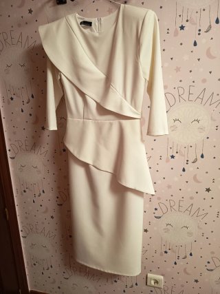 Vestido blanco elegante talla M