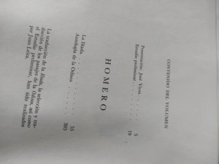La Ilíada antología de la Odísea,1976
