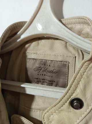 Chaqueta Piel Zara Talla S