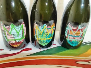 3 Bottiglie Vuote Dom Pérignon Jean Michel B.