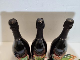 3 Bottiglie Vuote Dom Pérignon Jean Michel B.