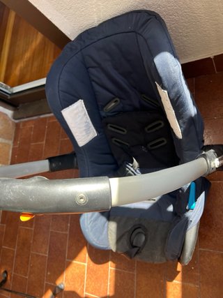 Huevo capazo para bebé azul