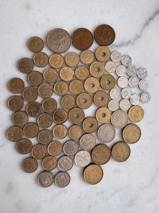 Lote de monedas variadas