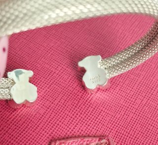 Pulsera Tous Oso Plata Malla