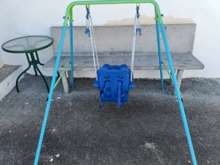 Columpio infantil con arnés
