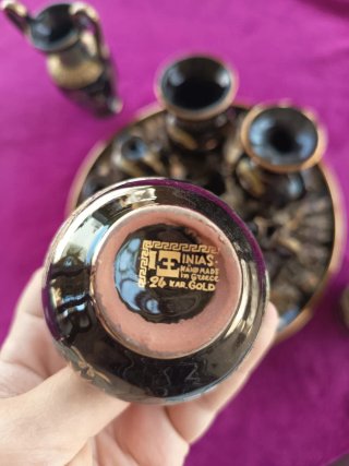Lote Cerámica Griega Vintage INIAS - 11 Piezas