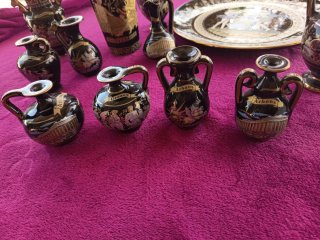 Lote Cerámica Griega Vintage INIAS - 11 Piezas