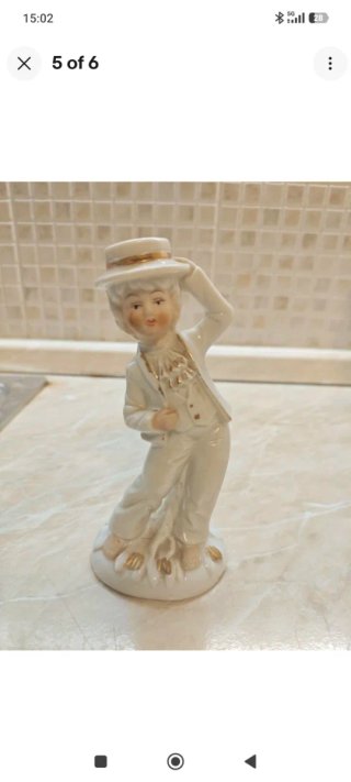 3 statuine porcellana stile Capodimonte