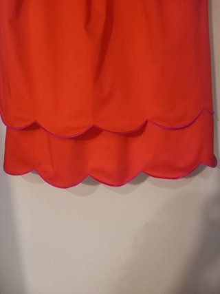 Vestido palabra de honor Ted Baker rojo