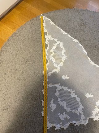 Mantilla antigua encaje blanco
