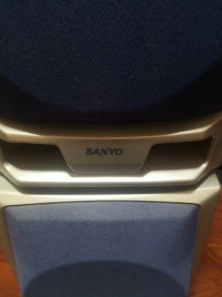 2 Altavoces Sanyo Plata y Azul