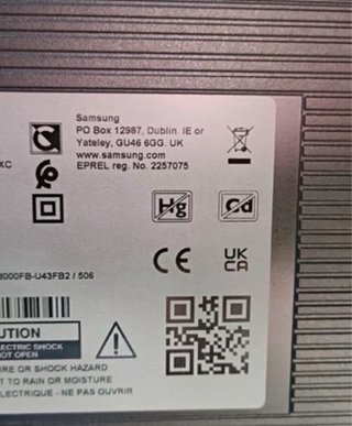 Samsung Smart TV 43 Negra