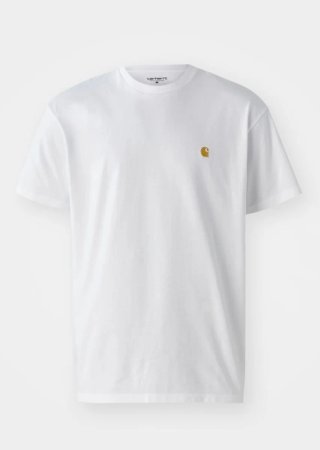 Camiseta Carhartt blanca logo bordado