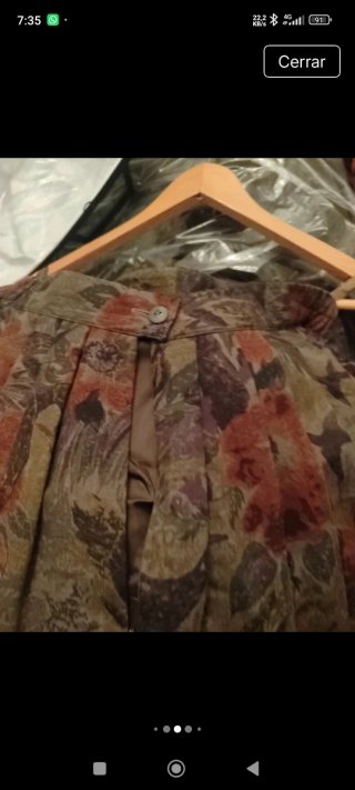 Chaqueta lana Geiger verde talla XXL