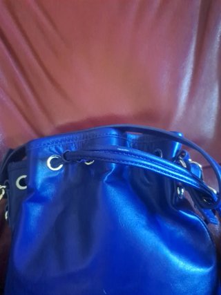 Borsa a secchiello Mandarina Duck blu