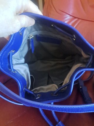 Borsa a secchiello Mandarina Duck blu