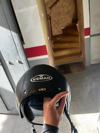 Casco Moto Infantil Vemar Negro
