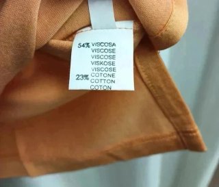 T-shirt donna girocollo, albicocca, taglia 50/L