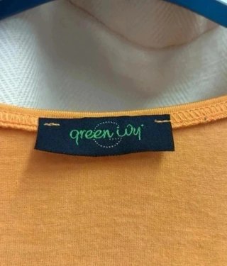 T-shirt donna girocollo, albicocca, taglia 50/L