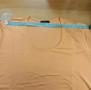 T-shirt donna girocollo, albicocca, taglia 50/L