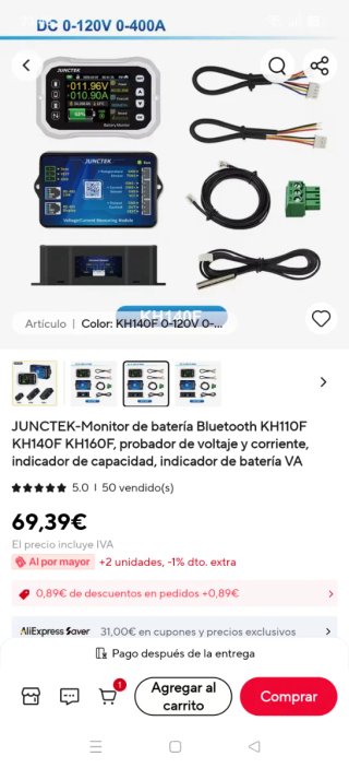 Monitor Batería JUNCTEK Bluetooth