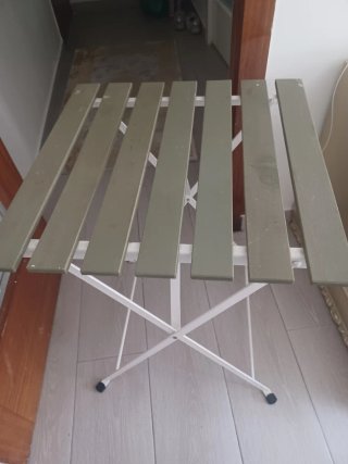 Mesa plegable madera y metal
