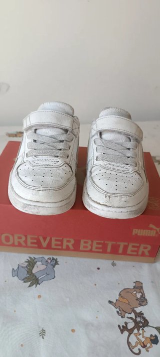 Zapatillas Puma niño blancas