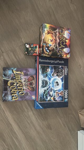 Lote 3 juegos de mesa y 1 puzzle
