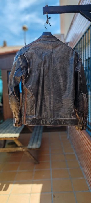 Chaqueta Moto Vintage Cuero
