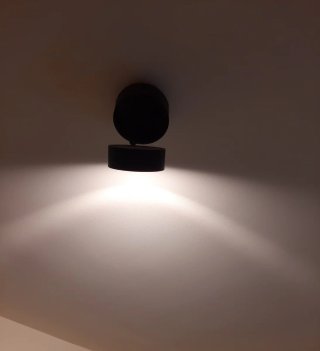 Foco de techo negro led
