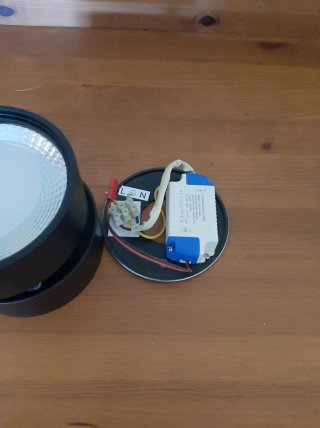Foco de techo negro led