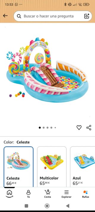 Piscina hinchable Candy Zone
