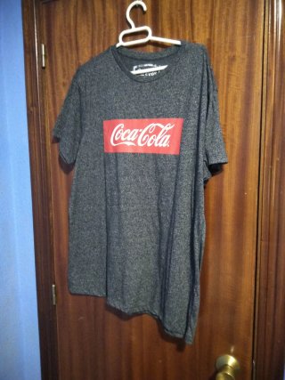 Camiseta Coca-Cola gris talla L