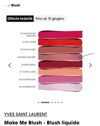 YSL Blush Liquido 44 Nude Lavalliere