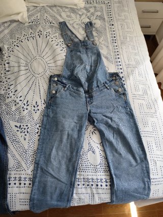 Pantalones premamá: verde y vaqueros