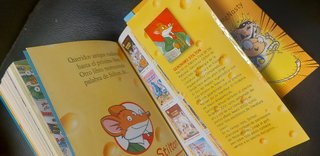 Lote 2 libros infantil.  Stilton y Melvin
