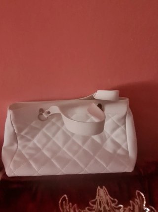 Bolso Pierre Cardin blanco acolchado