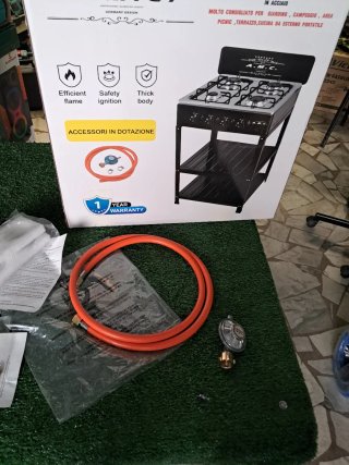 Cucina a gas 4 fuochi AMC