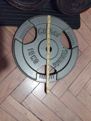Disco de pesa 10kg Fitness