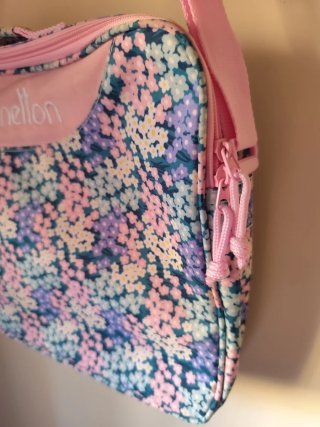Bolso Benetton floral rosa